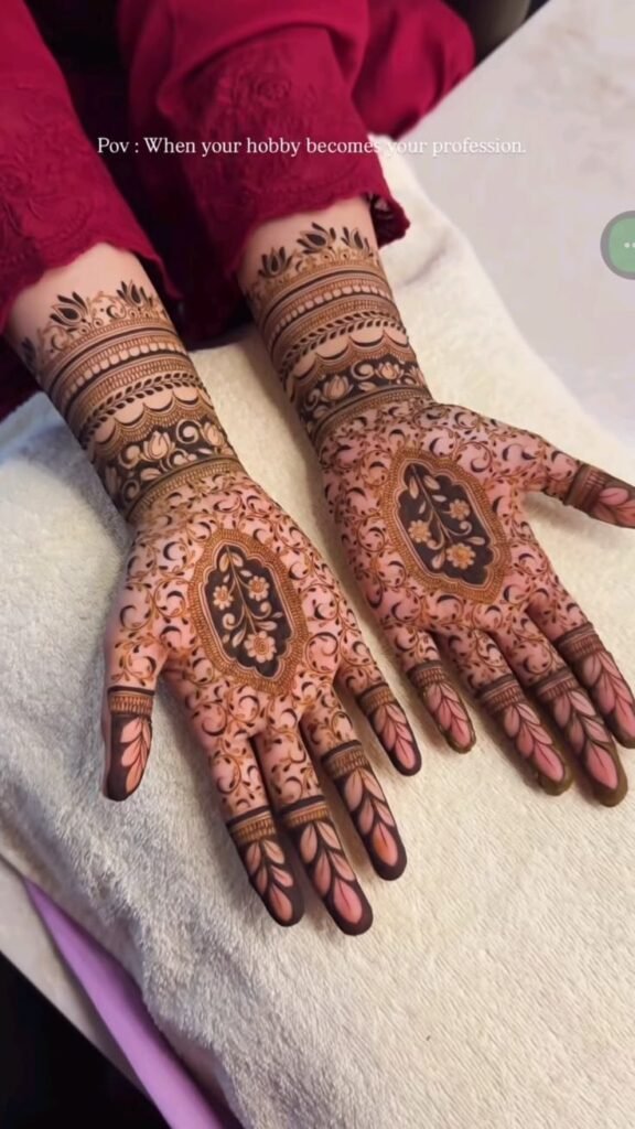 semi-bridal mehandi